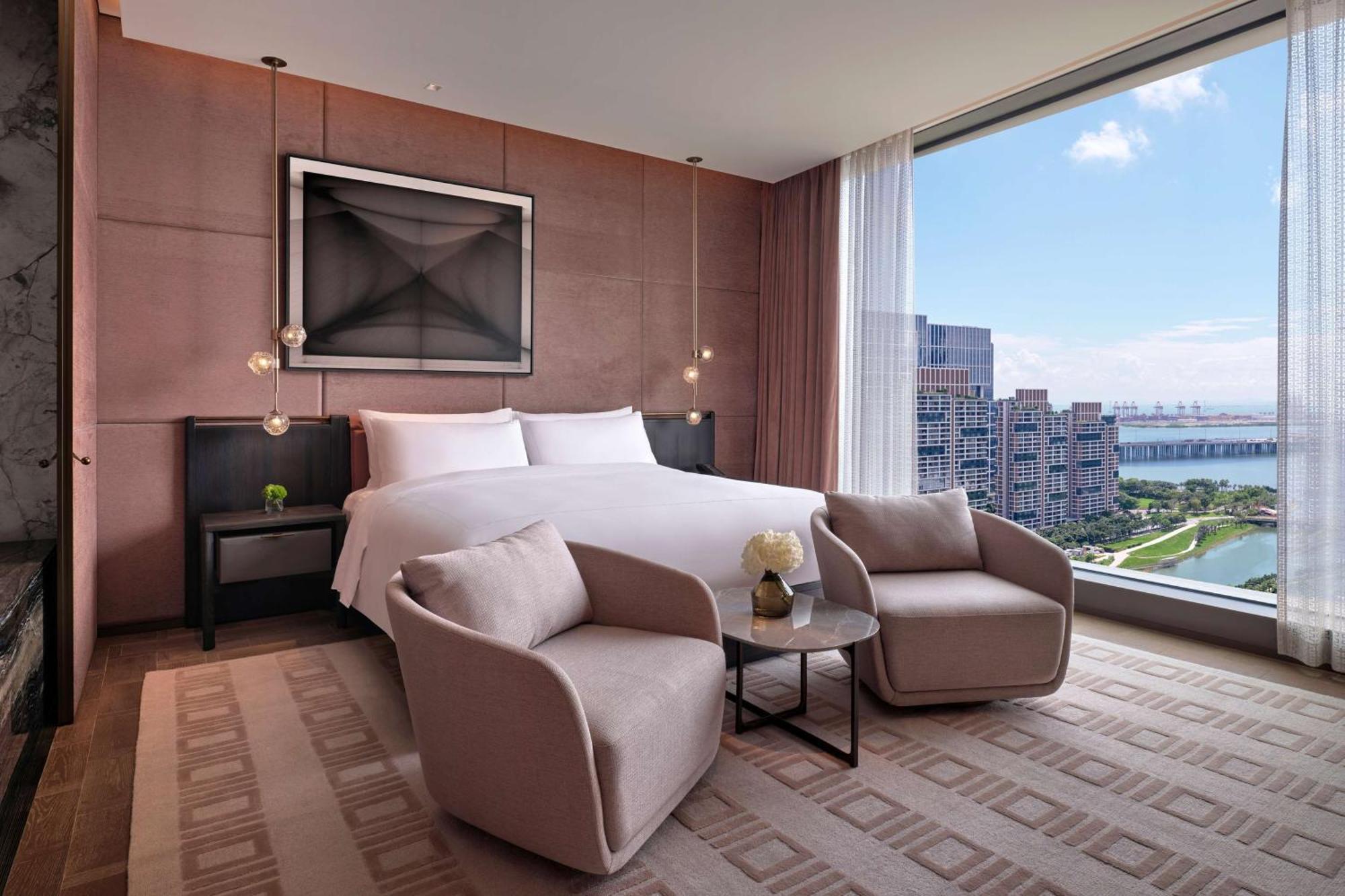 Conrad Shenzhen, The First Art Museum Hotel In Greater Bay Area With The Stunning Bay And Sunset View In The Hotel Terrace Exterior foto